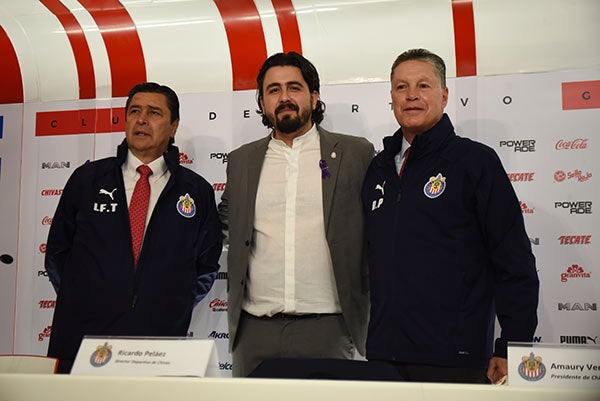 Amaury Vergara junto a Ricardo Peláez y Luis Fernando Tena