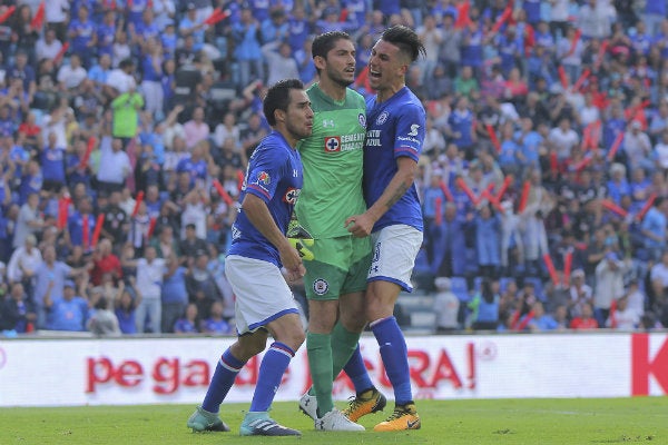 Bacca, Corona y Rocco en celebración