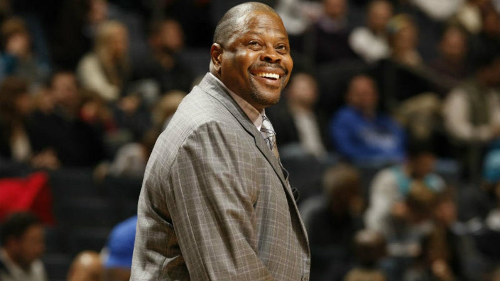 Patrick Ewing en partido de la NBA