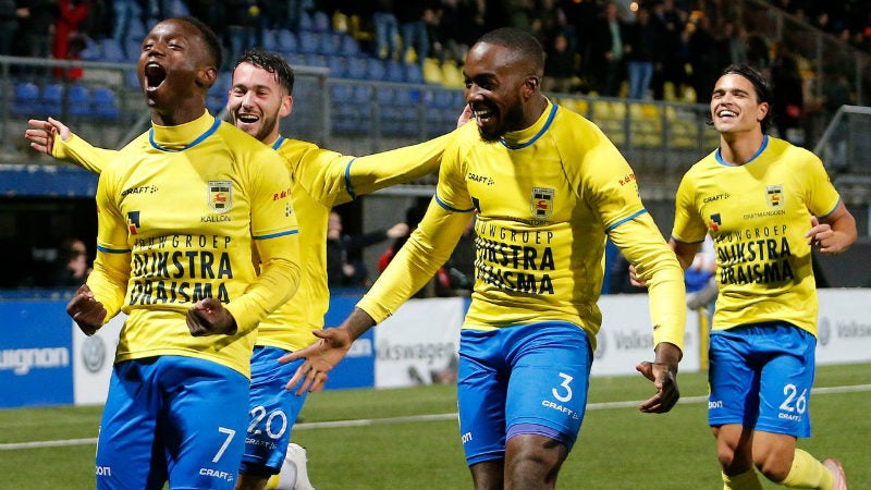 Cambuur en celebración de gol