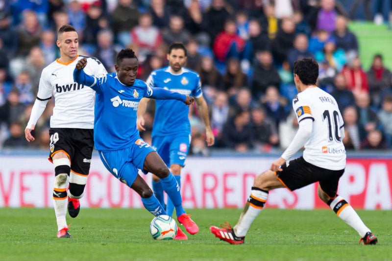 Getafe en partido de La Liga