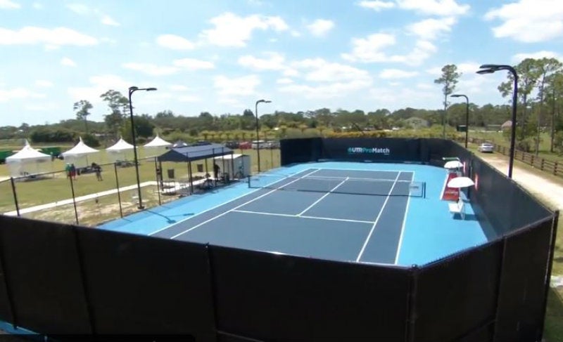 La cancha donde se lleva a cabo el UTR Pro Match Series