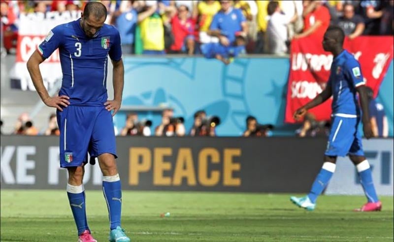 Chiellini y Balotelli durante la Confederaciones de 2013 