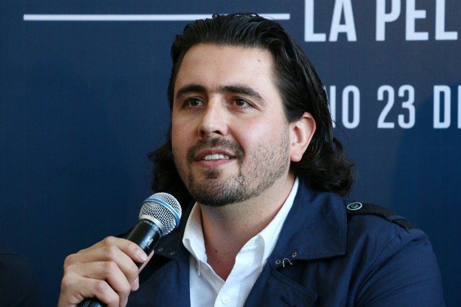 Amaury Vergara en la presentación de "Chivas: La Película"