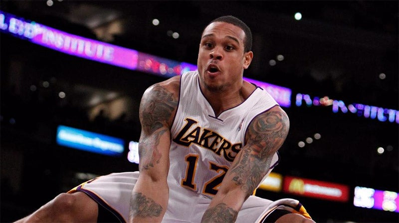 Shannon Brown durante su paso por los Lakers 