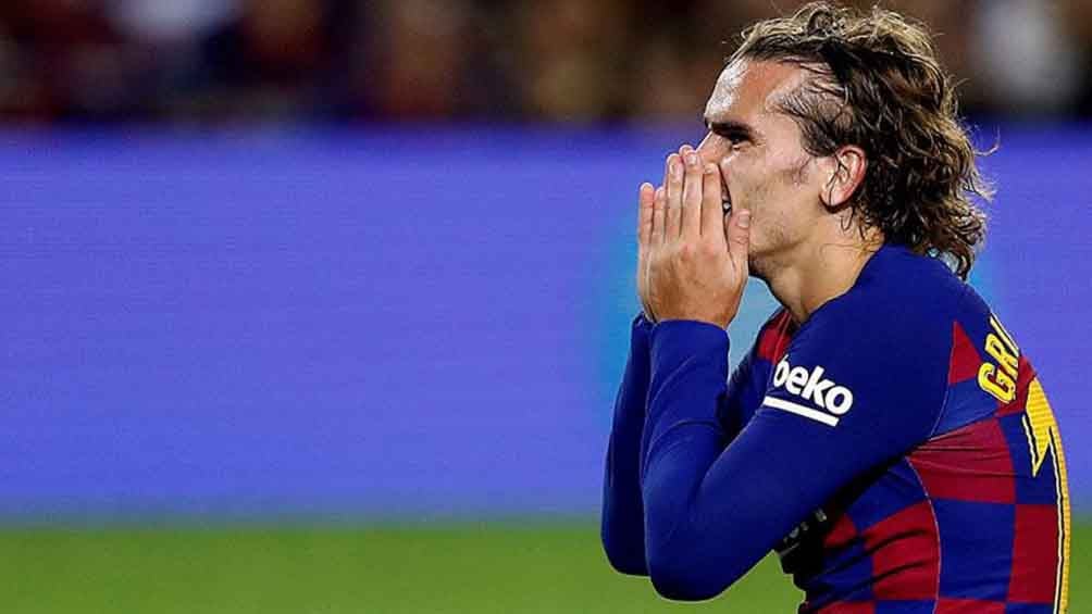 Griezmann se lamenta en una jugada 