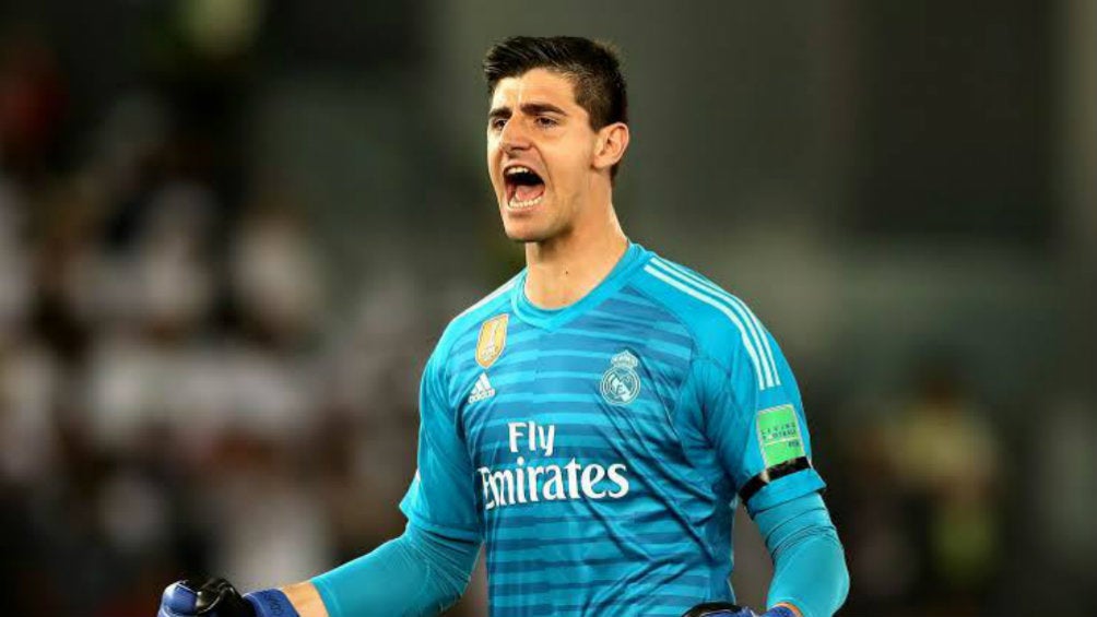 Courtois en partido con Real Madrid