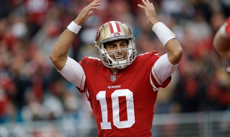 Garoppolo en partido de la NFL