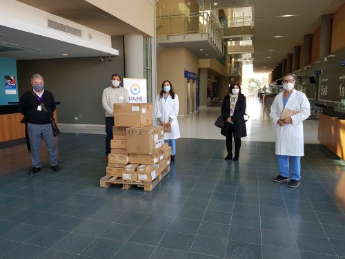 Uno de los hospitales que recibió la donación