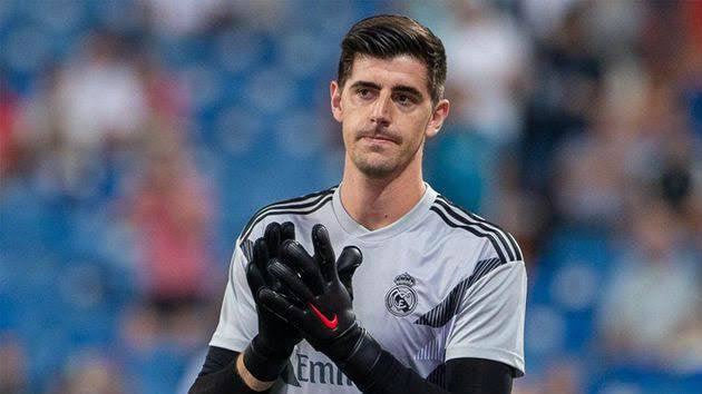 Courtois en partido de La Liga