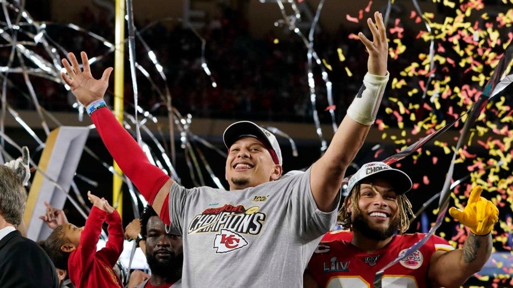 Patrick Mahomes tras ganar el último Super Bowl