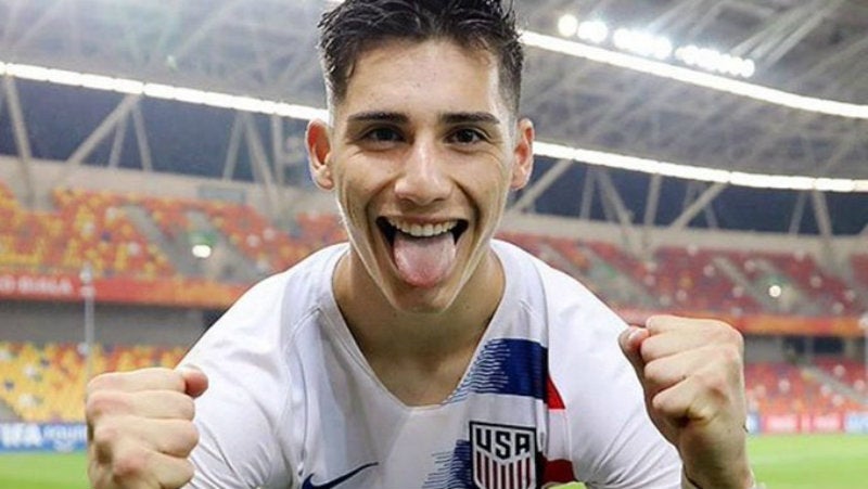 El delantero con la selección Sub 20 de Estados Unidos