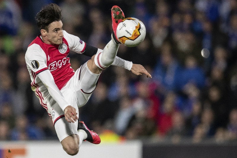 Nicolás Tagliafico en partido con Ajax