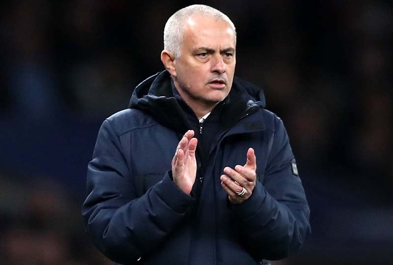 Mourinho durante un juego del Tottenham en Premier League 