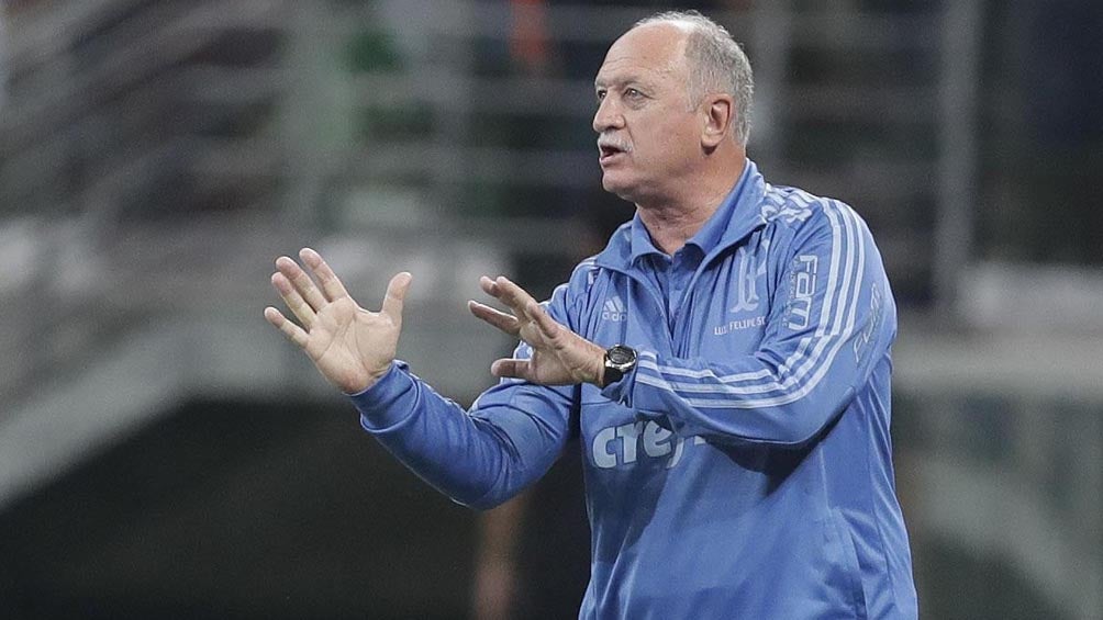 Luiz Felipe Scolari durante un duelo del Palmeiras 