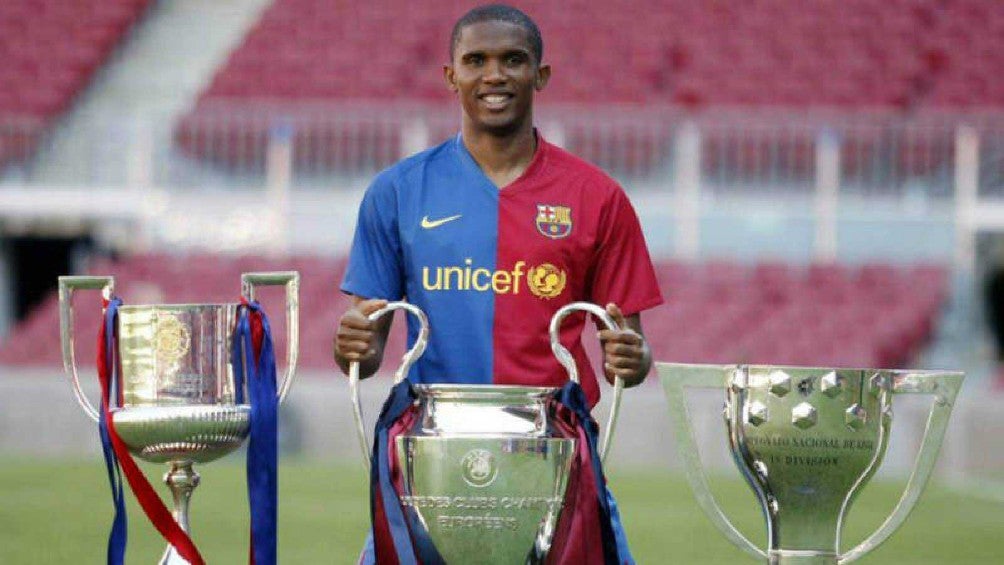 Samuel Eto'o en su paso por el Barcelona