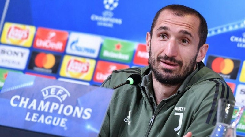 Giorgio Chiellini en conferencia de prensa