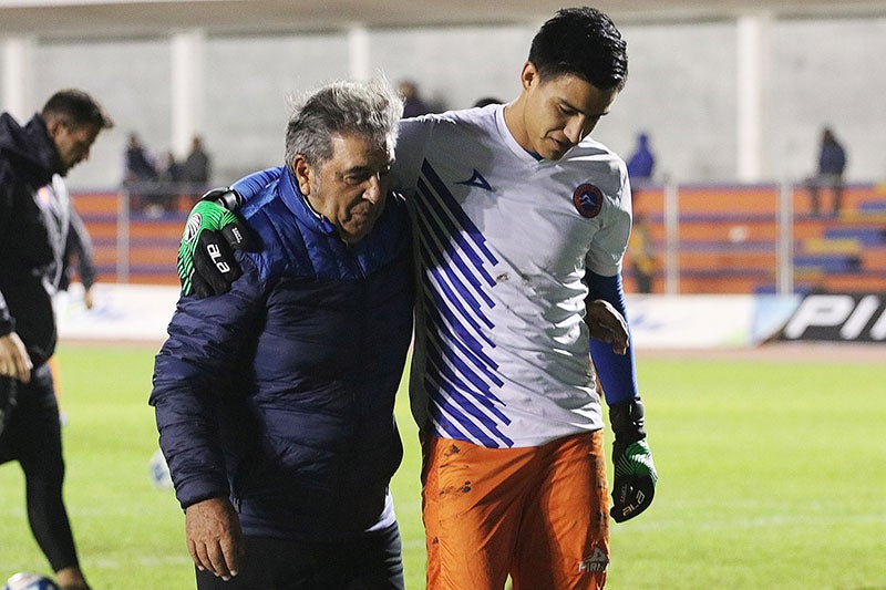 Carlos Reinoso como técnico de Correcaminos y Alexis Andrade