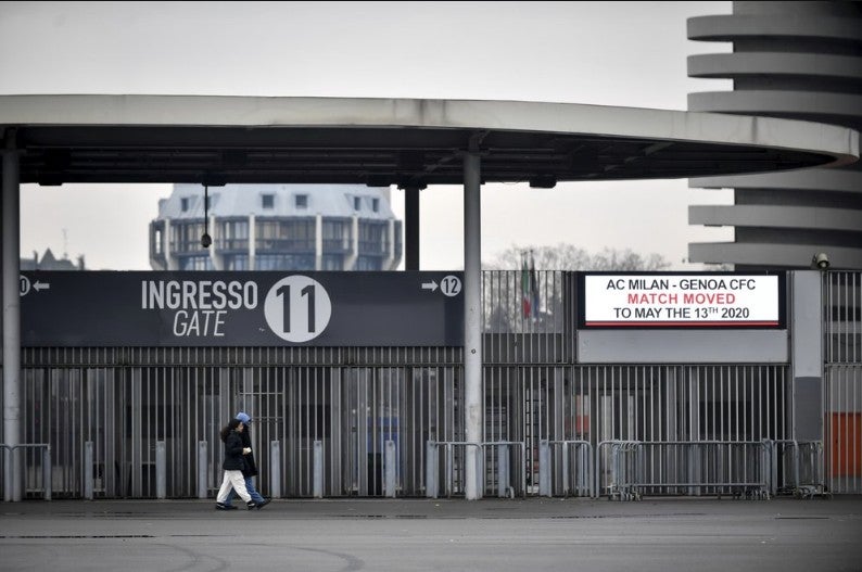 Un juego suspendido en Milan 