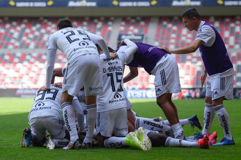 Atlas en festejo de gol