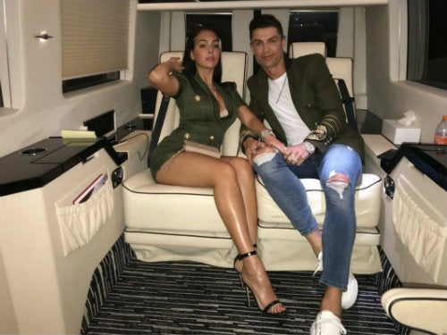 Cristiano Ronaldo y su novia Georgina Rodríguez