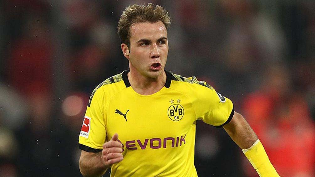 Mario Götze, durante un juego del Dortmund 