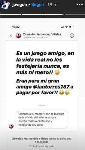 Vigón contesta a un aficionado