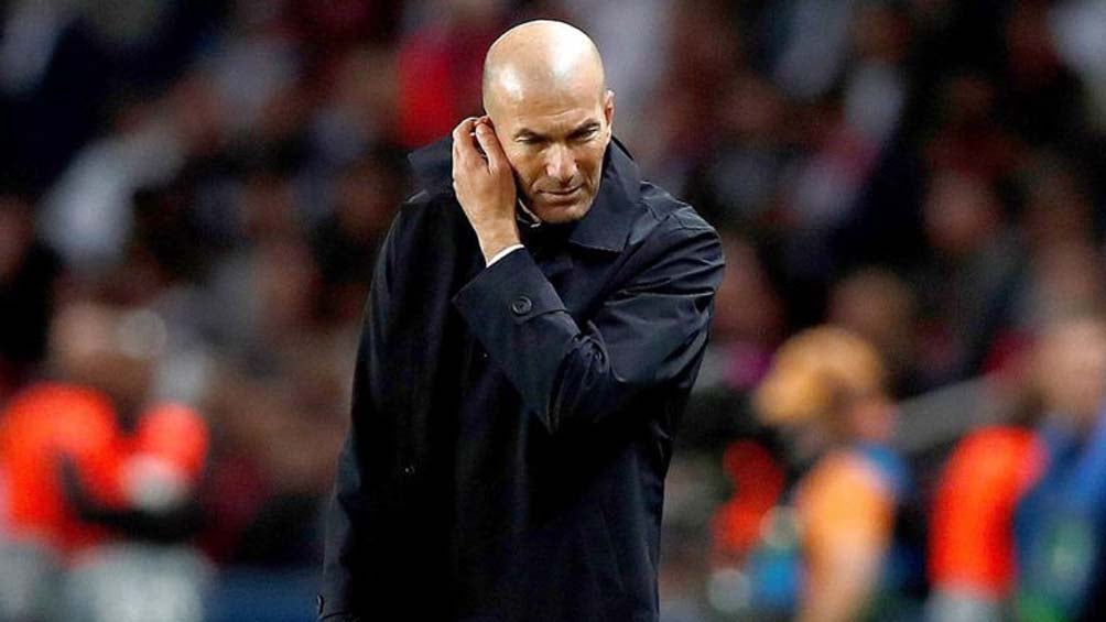 Zinedine Zidane en partido contra el PSG