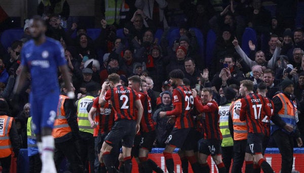 Jugadores del Bournemouth en festejo