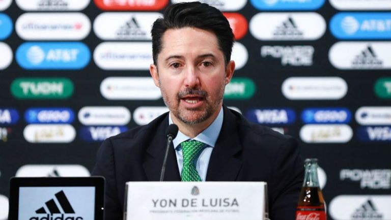 El presidente de la Federación Mexicana de Futbol, Yon de Luisa 