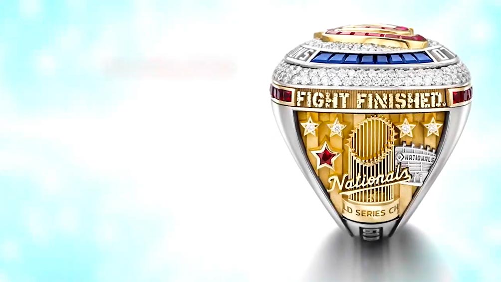 Washington Nationals reveló diseño de su anillo de la Serie Mundial 2019