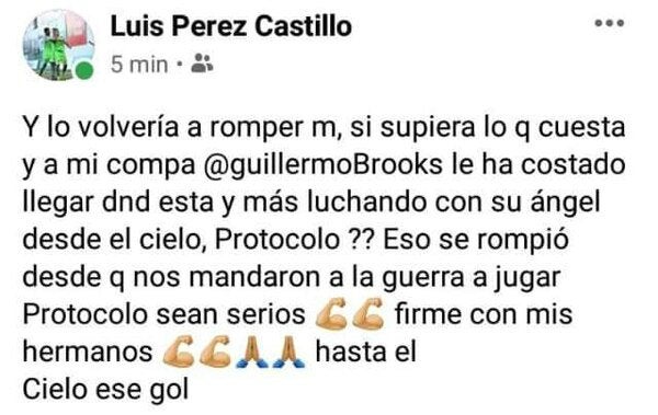 Mensaje de Luis Pérez del Limón FC