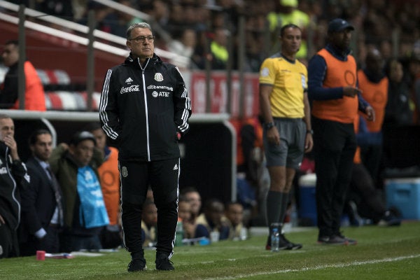 Tata Martino en un partido de la Selección Mexicana