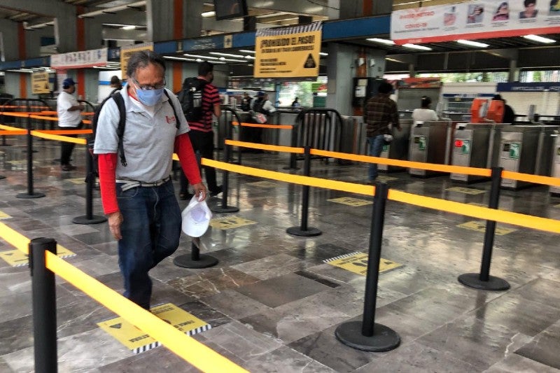 Unifila en el metro de la CDMX