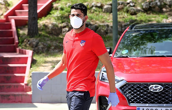 Diego Costa, previo a su comparecencia en Madrid