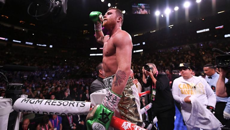 Canelo Álvarez tras enfrentar a Daniel Jacobs