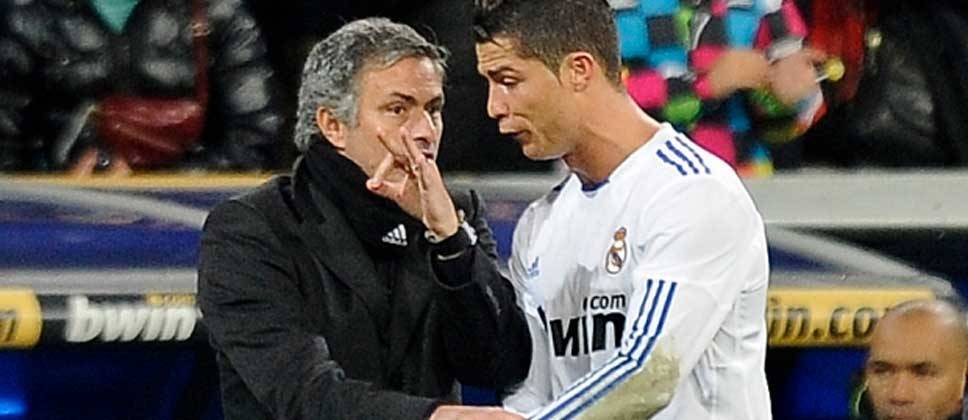 Mourinho regañó a Cristiano en un juego del Real Madrid