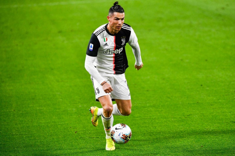 Cristiano Ronaldo en partido con Juventus