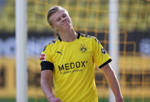 Erling Haaland con el Borussia Dortmund