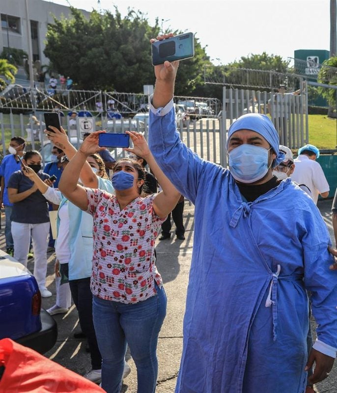 Médicos protestas en Acapulco, Guerrero