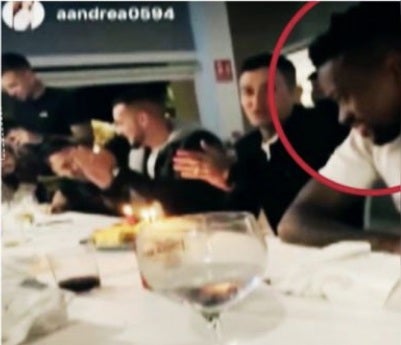 Nelson Semedo en la fiesta de su amigo 