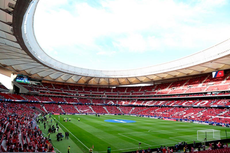 El interior del estadio colchonero