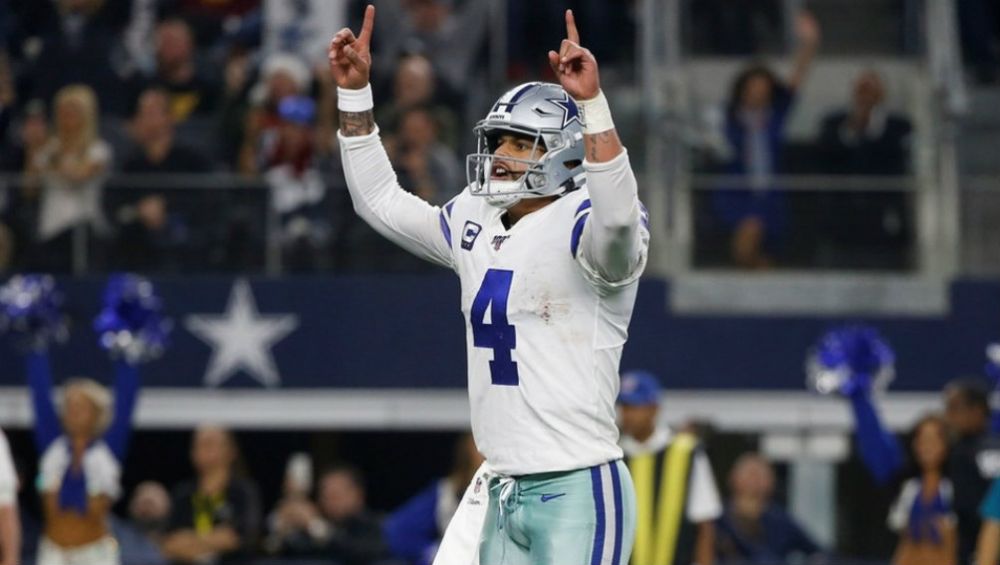 Dak Prescott en acción con Dallas Cowboys