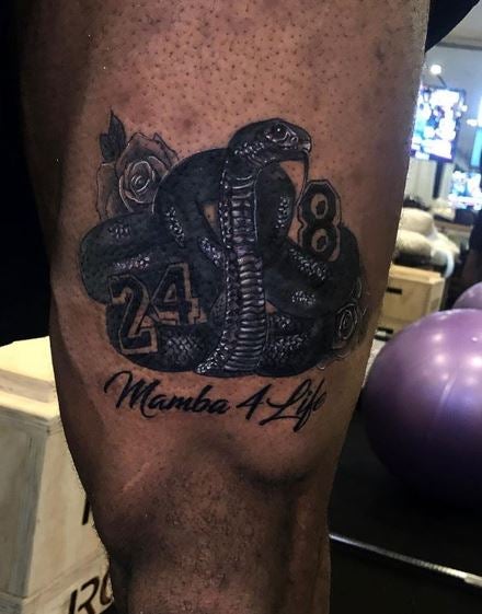 Tatuaje de LeBron James en memoria a Kobe