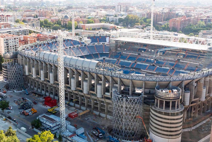 Vista de una parte del estadio merengue