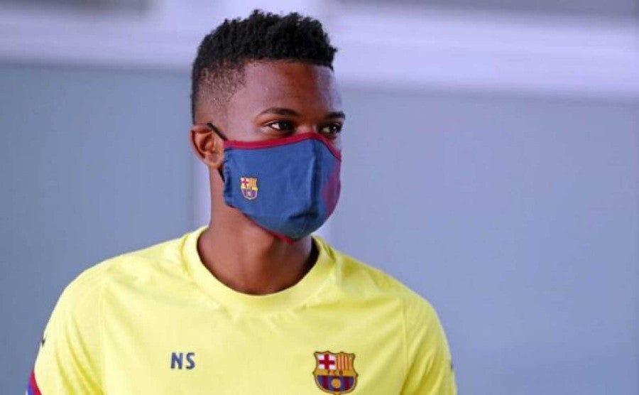 Nelson Semedo previo a un entrenamiento con Barcelona