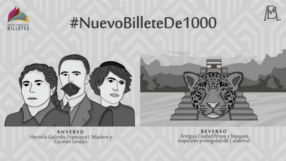 Diseño del billete de 1000 pesos