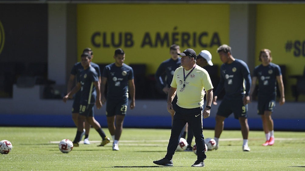 América, durante un entrenamiento