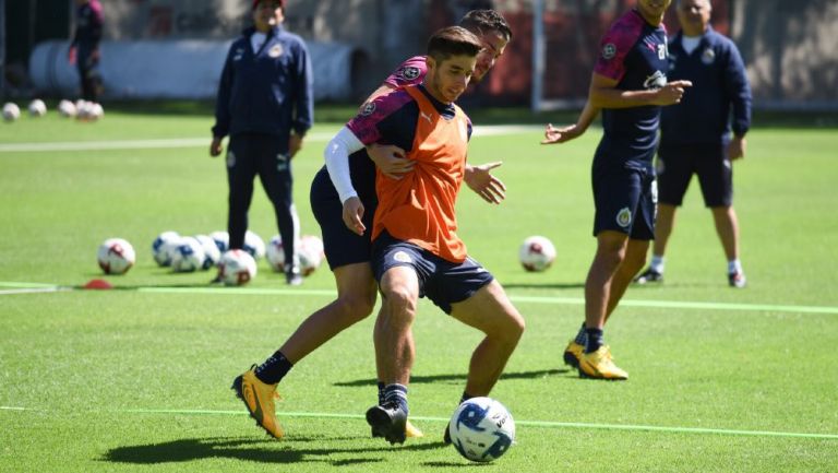 Isaac en un entrenamiento en Verde Valle