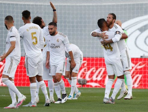 Real Madrid después de la victoria